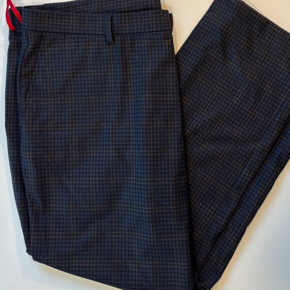 NWT Tommy Hilfiger 42/30 "Tate" THFLEX Tailored to Move Micro-Check Trousers - Picture 6 of 9
